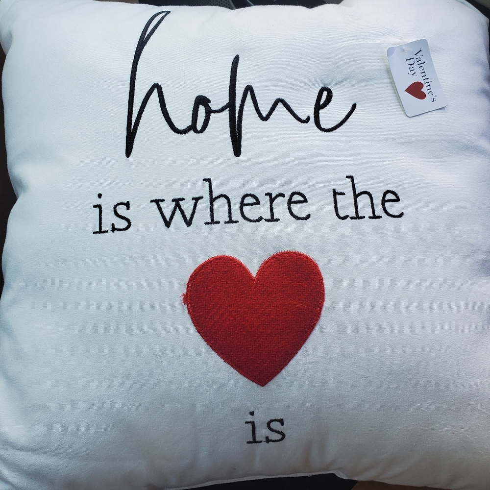 Home is Where the Heart Is Valentine's Pillow